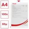 Esselte muovitasku A4 75 my, kirkas, 100 kpl