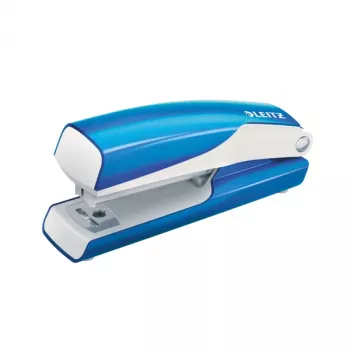 Leitz NeXXt WOW Metal mini-nitoja, 10 arkkia, sininen, valkoinen, P2, metalli, 80 g/m², 3,5 cm