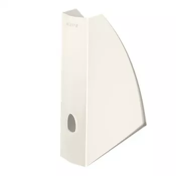 Leitz WOW aikakauslehtikotelo, valkoinen, muovi, A4, 258 mm, 258 mm, 290 g