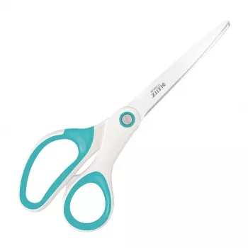 Leitz WOW Titanium toimistisakset 205 mm, suora leikkaus, yksittäin, sininen, valkoinen, ruostumaton teräs, toimistisakset, titaani