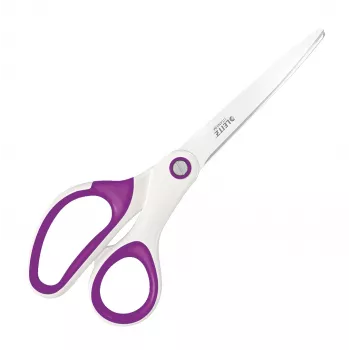 Leitz WOW Titanium toimistisakset 205 mm, suora leikkaus, yksittäin, violetti, valkoinen, ruostumaton teräs, toimistisakset, titaani