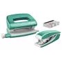 Leitz nitoja & rei'itin -sarja Mini WOW, 10 arkkia, sininen, metalli, helmiäinen, P2, metalli, muovi, 80 g/m², 3,5 cm