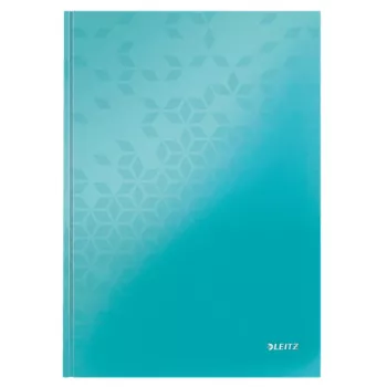 Leitz WOW muistikirja A4 viivoitettu kovakantisena 90 g/80 arkkia, kuvio, sininen, A4, 80 arkkia, 80 g/m², viivoitettu paperi