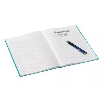 Leitz WOW muistikirja A4 ruudullinen kovakantisena 90 g/80 arkkia, kuvio, sininen, A4, 80 arkkia, 80 g/m², ruudullinen paperi