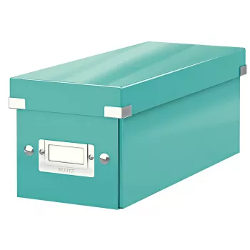 Leitz Click & Store WOW CD-säilytyslaatikko, turkoosi, kartonki, 143 mm, 352 mm, 136 mm, 440 g