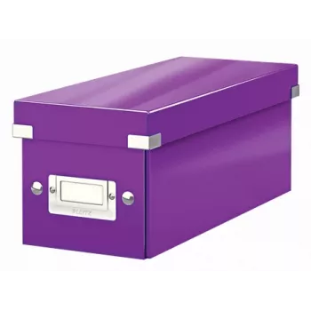 Leitz Click & Store WOW CD-säilytyslaatikko, violetti, kartonki, 440 g