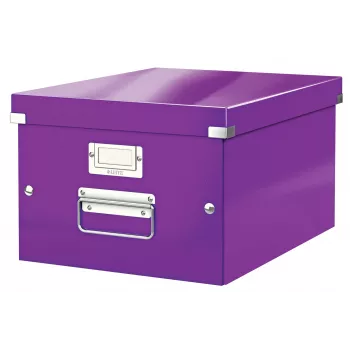Leitz Click & Store WOW keskikokoinen säilytyslaatikko, violetti, kartonki, 16,7 L, 281 mm, 200 mm, 265 x 335 x 188 mm