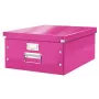 Leitz Click & Store WOW suuri säilytyslaatikko, pinkki, kartonki, nikkeli, 369 mm, 482 mm, 200 mm