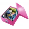 Leitz Click & Store WOW suuri säilytyslaatikko, pinkki, kartonki, nikkeli, 369 mm, 482 mm, 200 mm