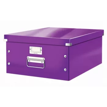 Leitz Click & Store WOW suuri säilytyslaatikko, violetti, kartonki, 1,28 kg
