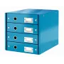 Leitz Click & Store WOW laatikosto (4 laatikkoa), sininen, kartonki, 2,49 kg