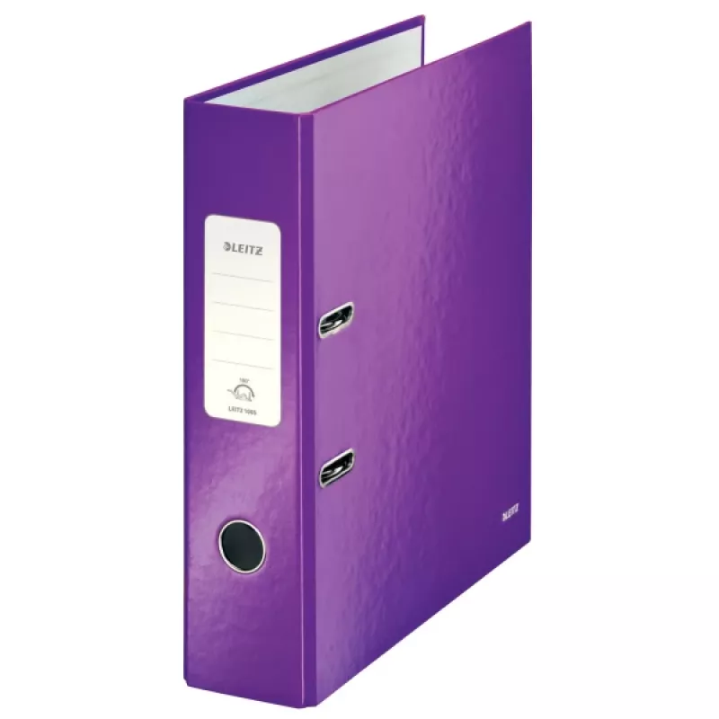 Leitz vipukansio 180° WOW POB/laminoitu A4/80mm, A4, kartonki, violetti, 600 arkkia, 80 g/m², 8 cm