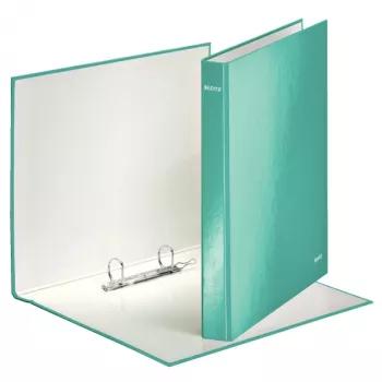 Leitz rengaskansio WOW laminoitu A4+ 2DR/25mm, A4, kartonki, sininen, valkoinen, 250 arkkia, 80 g/m²