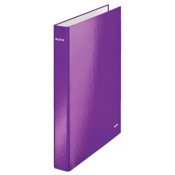 Leitz rengaskansio WOW laminoitu A4+ 2DR/25mm, A4, kartonki, violetti, valkoinen, 250 arkkia, 80 g/m²