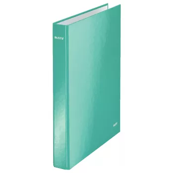 Leitz rengaskansio WOW laminoitu A4+ 4DR/25mm, A4, kartonki, metalli, turkoosi, 230 arkkia, 80 g/m², 2,5 cm