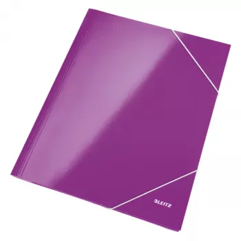 Leitz 3-klaffinen kansio WOW kartonki/POB A4, A4, polypropeeni (PP), violetti, 250 arkkia, 80 g/m², paperi