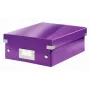 Leitz Click & Store WOW pieni järjestelylaatikko, violetti, kartonki, 600 g