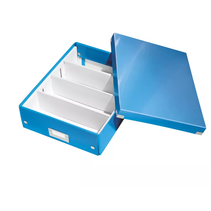 Leitz Click & Store WOW keskikokoinen säilytyslaatikko, sininen, kartonki, 880 g