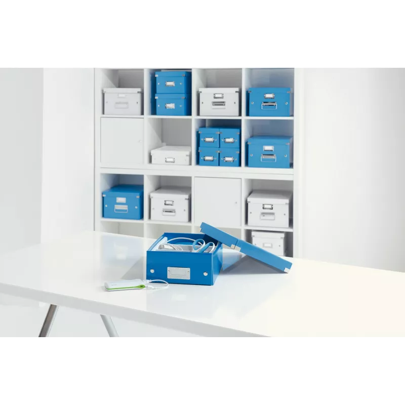 Leitz Click & Store WOW keskikokoinen säilytyslaatikko, sininen, kartonki, 880 g