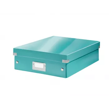 Leitz Click & Store WOW keskikokoinen järjestelylaatikko, sininen, kartonki, 880 g