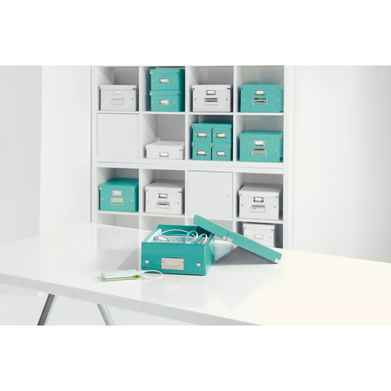 Leitz Click & Store WOW keskikokoinen järjestelylaatikko, sininen, kartonki, 880 g