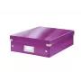 Leitz Click & Store WOW keskikokoinen järjestelylaatikko, violetti, kartonki, 880 g
