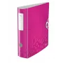 Leitz Active PP WOW -vipukansio A4/80 mm, A4, polyfoam, roosa, 500 arkkia, 80 g/m², 8,2 cm