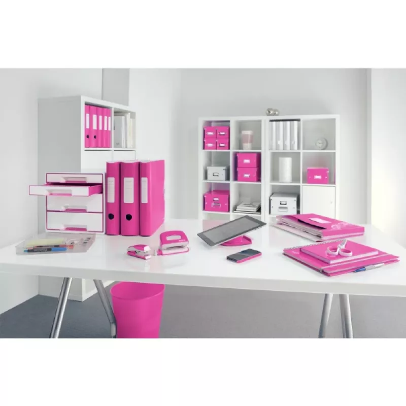 Leitz Active PP WOW -vipukansio A4/80 mm, A4, polyfoam, roosa, 500 arkkia, 80 g/m², 8,2 cm