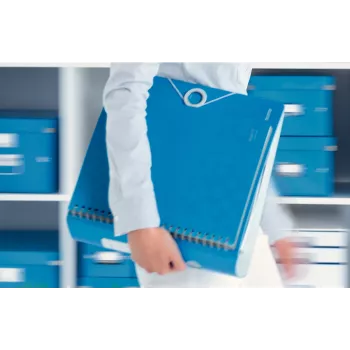 Leitz Active PP WOW -vipukansio A4/80 mm, A4, polyfoam, sininen, 500 arkkia, 80 g/m², 8,2 cm