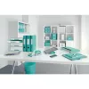 Leitz Active PP WOW -vipukansio A4/80 mm, A4, polyfoam, turkoosi, 500 arkkia, 80 g/m², 8,2 cm