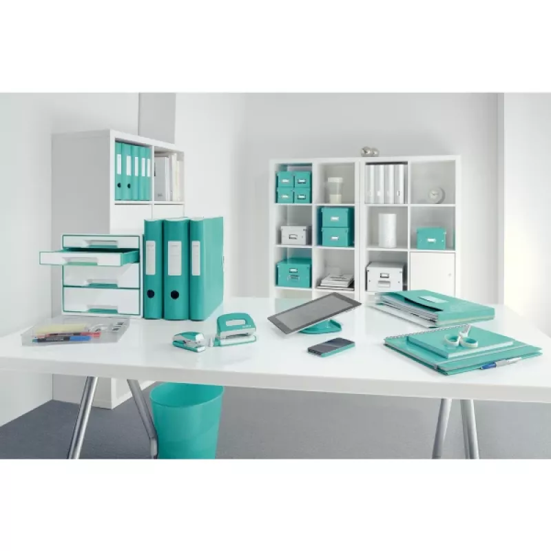 Leitz Active PP WOW -vipukansio A4/80 mm, A4, polyfoam, turkoosi, 500 arkkia, 80 g/m², 8,2 cm