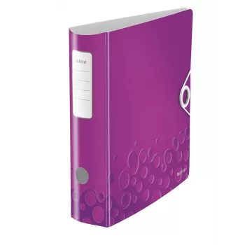 Leitz Active PP WOW -vipukansio A4/80 mm, A4, polyfoam, violetti, 500 arkkia, 80 g/m², 8,2 cm