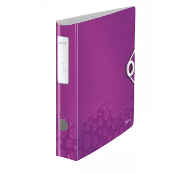 Leitz Active PP WOW -vipukansio A4/65 mm, A4, polyfoam, violetti, 350 arkkia, 80 g/m², 6,5 cm