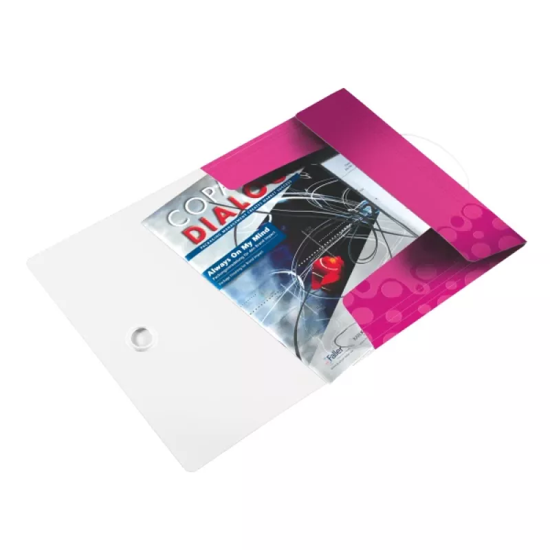 Leitz WOW 3-läppäkansio PP A4, A4, polypropeeni (PP), pinkki, pysty, 150 arkkia, 235 mm