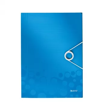 Leitz WOW 3-läppäkansio PP A4, A4, polypropeeni (PP), sininen, metalli, pysty, 150 arkkia, 235 mm