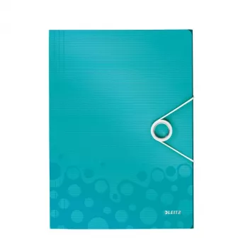 Leitz WOW 3-läppäkansio PP A4, A4, polypropeeni (PP), sininen, metalli, pysty, 150 arkkia, 235 mm