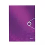Leitz WOW 3-läppäkansio PP A4, A4, polypropeeni (PP), metalli, violetti, pysty, 150 arkkia, 235 mm