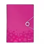 Leitz WOW -projektikansio PP, tavallinen arkistokansio, A4, polypropeeni (PP), metalli, pinkki, 200 arkkia, 254 mm