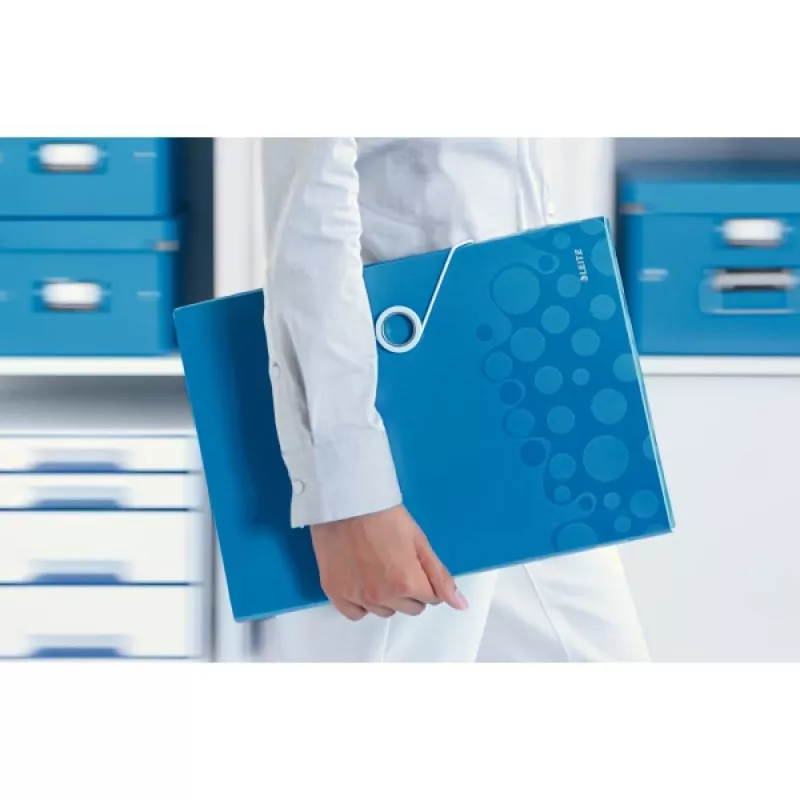 Leitz WOW -projektikansio PP, A4, polypropeeni (PP), sininen, 200 arkkia, 254 mm, 38 mm