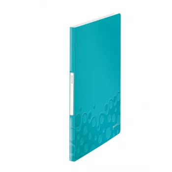 Leitz WOW -näyttökirja PP 20 taskua, sininen, metalli, polyvinyylikloridi (PVC), 20 taskua, A4, 231 mm, 13 mm
