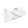 Leitz WOW PP -rekisterikirja, 6-osainen, A4, polypropeeni (PP), sininen, metalli, 200 arkkia, 260 mm, 17 mm