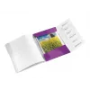 Leitz WOW PP -välilehtikirja, 6 välilehteä, A4, polypropeeni (PP), metalli, violetti, 200 arkkia, 260 mm, 17 mm