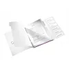 Leitz WOW PP -välilehtikirja, 6 välilehteä, A4, polypropeeni (PP), metalli, violetti, 200 arkkia, 260 mm, 17 mm