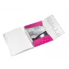 Leitz WOW PP -välilehtikirja, 12 välilehteä, A4, polypropeeni (PP), metalli, pinkki, 200 arkkia, 265 mm, 17 mm
