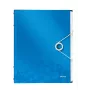Leitz Registerbuch WOW PP 12 välilehteä, A4, polypropeeni (PP), sininen, metalli, 200 arkkia, 265 mm, 17 mm