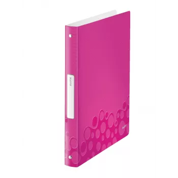 Leitz WOW rengaskansio, A4, polypropeeni (PP), metalli, pinkki, 200 arkkia, 2,5 cm, 257 mm