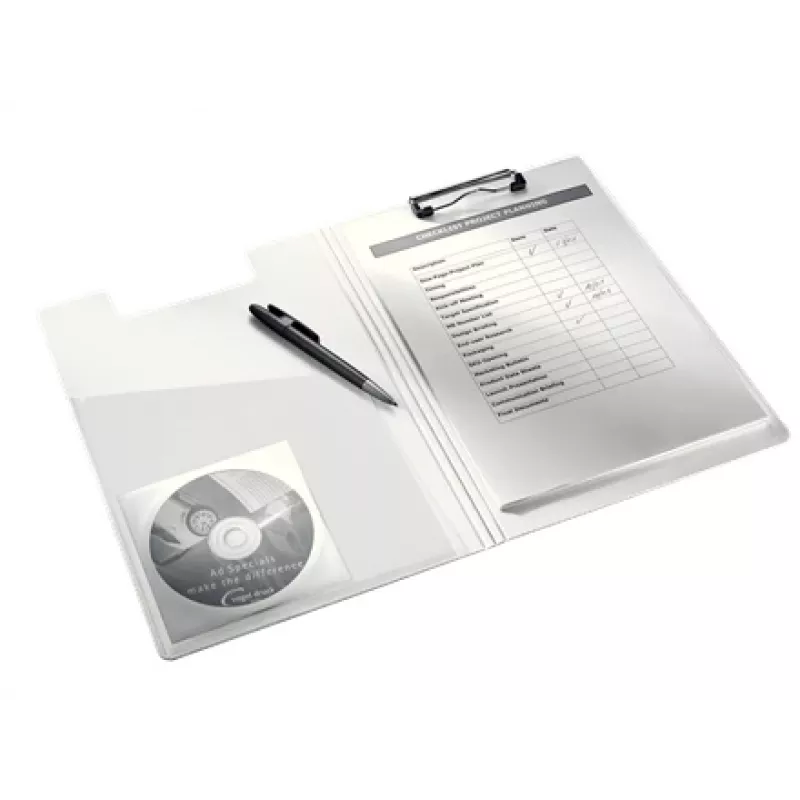 Leitz WOW kirjoitusalusta kannella, A4, polyfoam, pinkki, 75 arkkia, 1 tasku, 230 mm