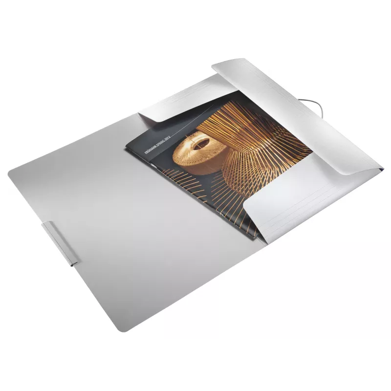 Leitz 3-läppäinen kansio Style PP A4, A4, polypropeeni (PP), valkoinen, 150 arkkia, 80 g/m², kuminauha