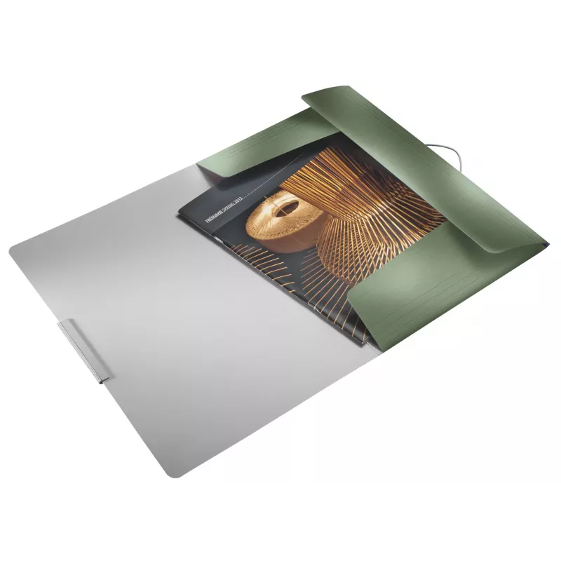 Leitz 3-läppäinen kansio Style PP A4, A4, polypropeeni (PP), vihreä, 150 arkkia, 80 g/m², kuminauha