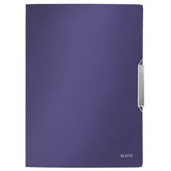 Leitz 3-läppäinen kansio Style PP A4, A4, polypropeeni (PP), sininen, 150 arkkia, 80 g/m², kuminauha